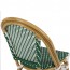 Niece Wicker Outdoor Green & White Chair