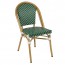 Niece Wicker Outdoor Green & White Chair