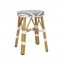Chevron Wicker Outdoor Low Stool
