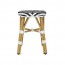 Chevron Wicker Outdoor Low Stool