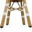 Chevron Wicker Outdoor Low Stool