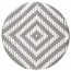 Chevron Wicker Outdoor Low Stool