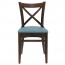 Provincial Bentwood Cross Back Padded Chair A-9907/2