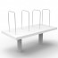 Rapid Infinity Desk Mounted Shelf
