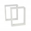 Rectangular Bench Legs Steel Set of 2