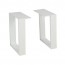 Rectangular Bench Legs Steel Set of 2