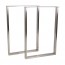 Rectangular Table Legs Stainless Steel Set of 2