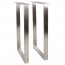 Rectangular Table Legs Stainless Steel Set of 2