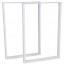 Rectangular Table Legs Steel Set of 2