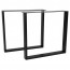 Rectangular Table Legs Steel Set of 2