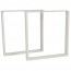 Rectangular Table Legs Steel Set of 2