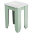 Recycled Wood Cafe Stool Custom Colour with White Top