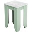 Recycled Wood Cafe Stool Custom Colour with White Top