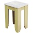 Recycled Wood Cafe Stool Custom Colour with White Top