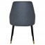 Rhea Side Chair Slim Black Brass Legs