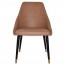 Rhea Side Chair Slim Black Brass Legs