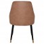 Rhea Side Chair Slim Black Brass Legs