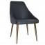 Rhea Side Chair Slim Brass Legs