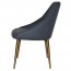 Rhea Side Chair Slim Brass Legs