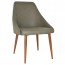 Rhea Side Chair Slim Light Oak Metal Legs