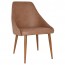 Rhea Side Chair Slim Light Oak Metal Legs