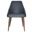 Rhea Side Chair Slim Light Walnut Metal Legs