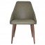 Rhea Side Chair Slim Light Walnut Metal Legs