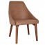 Rhea Side Chair Solid Light Walnut Timber Legs 