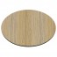 Round Compact Laminate Table Top with Contrasting Edge