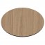 Round Compact Laminate Table Top with Contrasting Edge