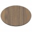 Round Compact Laminate Table Top with Contrasting Edge