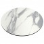 Round Compact Laminate Table Top with Contrasting Edge