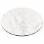 Round Compact Laminate Table Top with Contrasting Edge