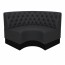 Round Corner Banquette Booth Ribber Back