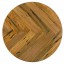 Recycled Herringbone Round Hardwood Timber Table Top