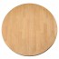 Round Wood Table Top Oak Finish