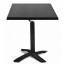 Rylie Black Stackable Indoor Outdoor Folding Table