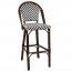 Santorini Chevron Wicker Outdoor Bar Stool 75cm