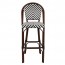 Santorini Chevron Wicker Outdoor Bar Stool 75cm
