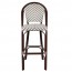 Santorini Chevron Wicker Outdoor Bar Stool 75cm