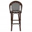 Santorini Chevron Wicker Outdoor Bar Stool 75cm