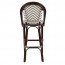 Santorini Chevron Wicker Outdoor Bar Stool 75cm