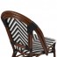 Santorini Chevron Wicker Outdoor Chair