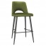 Scandi Fabric Side Bar Stool Metal Legs