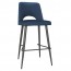 Scandi Fabric Side Bar Stool Metal Legs