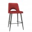 Scandi Fabric Side Counter Stool Metal Legs