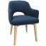 Scandi Tub Chair Natural Wood Legs