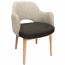 Scandi Tub Chair Natural Wood Legs