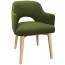 Scandi Tub Chair Natural Wood Legs