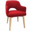 Scandi Tub Chair Natural Wood Legs